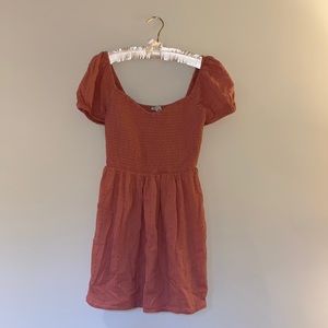 Pink American Eagle Puff Sleeve Dress